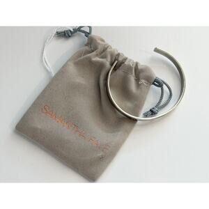 SAMATHA FAYE Inspiration Silver Cuff Bracelet "Be Good, Do Good, Feel Good"
